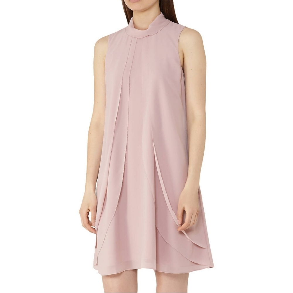 Reiss Dusty Rose Cohen Ruffle Dress